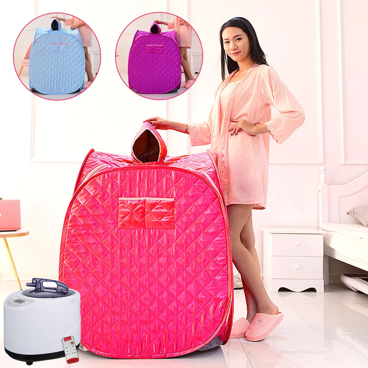 Portable Folding Steam Sauna – Home Spa Sauna Tent for Full Body Relaxation & Detox
