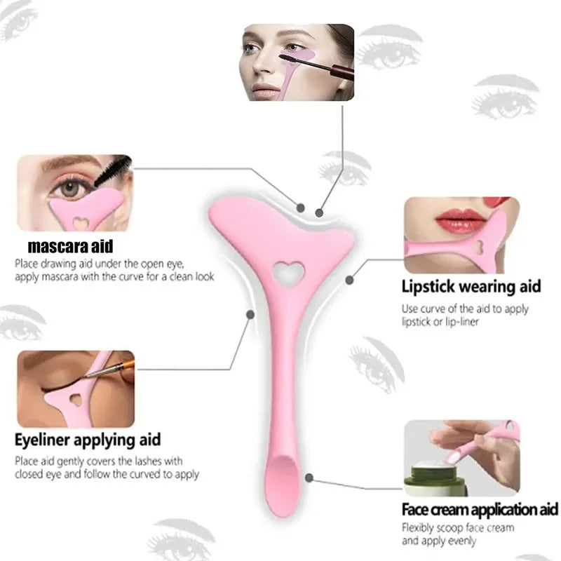 Multi-Functional Silicone Eyeliner & Lip Makeup Stencil