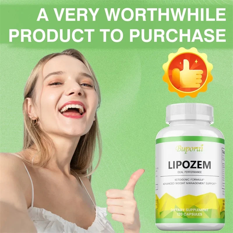 Lipozem Capsules - Appetite Suppression, Weight Management, Digestive Health, Metabolism