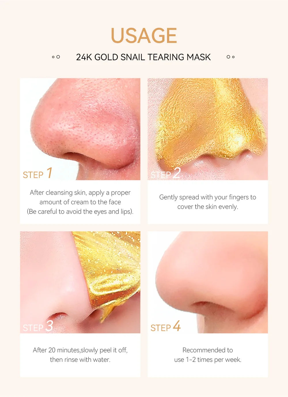 Gold Glow Peel Mask – 24K Gold Brightening & Blackhead Removal Mask