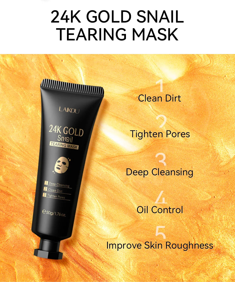 Gold Glow Peel Mask – 24K Gold Brightening & Blackhead Removal Mask
