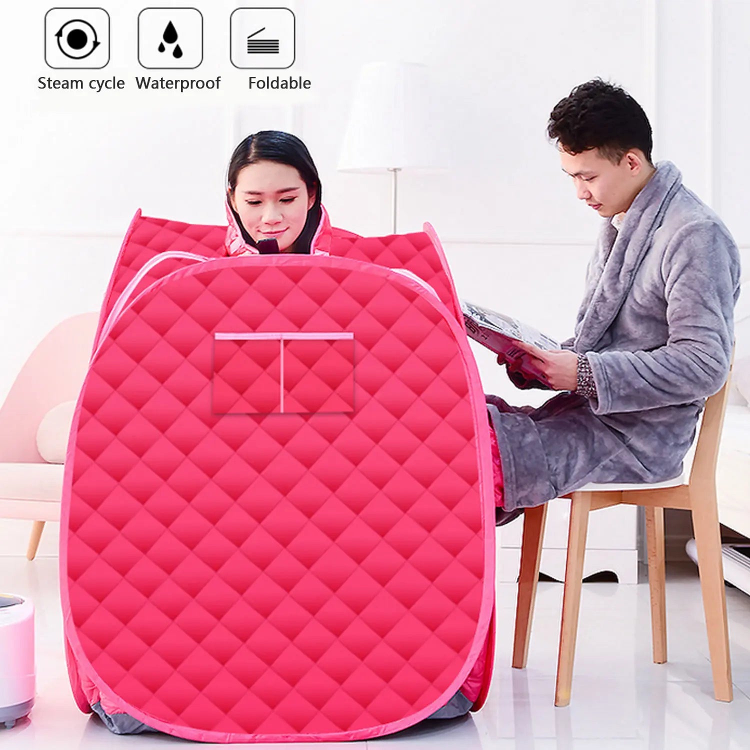 Portable Folding Steam Sauna – Home Spa Sauna Tent for Full Body Relaxation & Detox