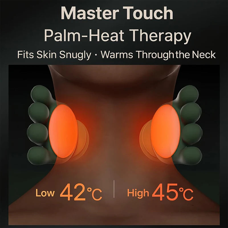 Electric Neck Massager Pillow – Deep Tissue Shiatsu Massage Pillow with Heat Therapy for Neck, Shoulder & Back Pain Relief