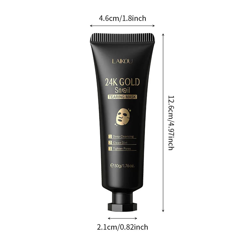 Gold Glow Peel Mask – 24K Gold Brightening & Blackhead Removal Mask