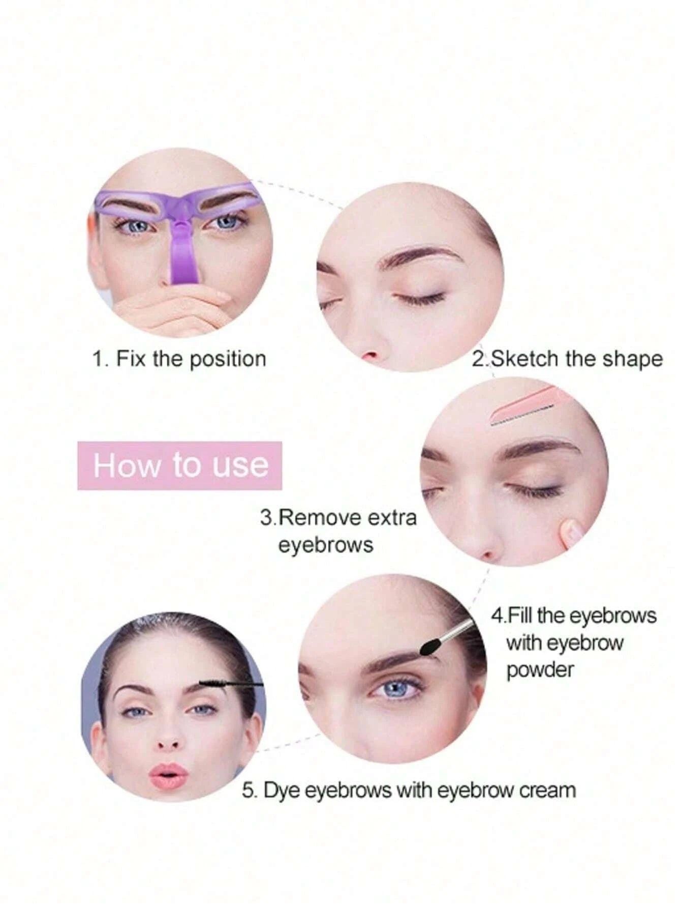 Eyebrow Shaper-8 Styles For Different Eyebrow Shapes