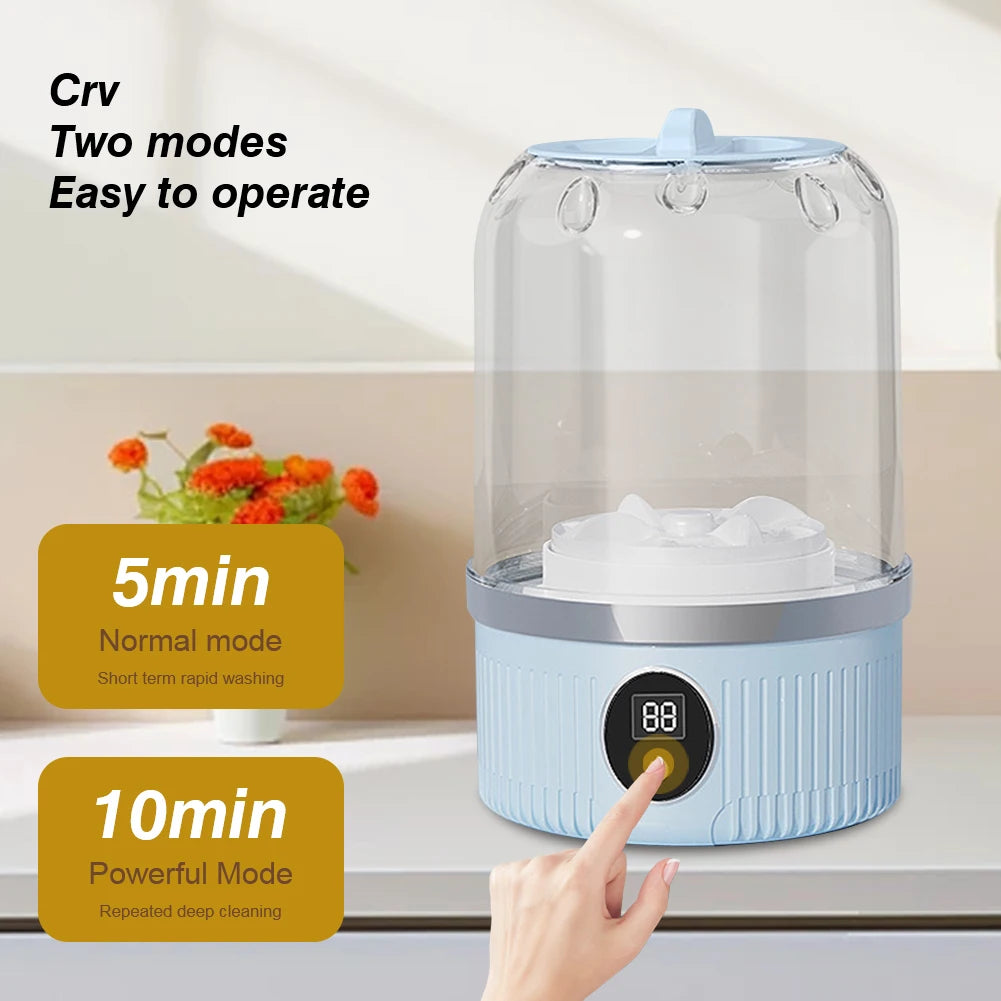 Mini Underwear Washer Rechargeable – Portable USB Washing Machine for Underwear, Socks & Small Clothes