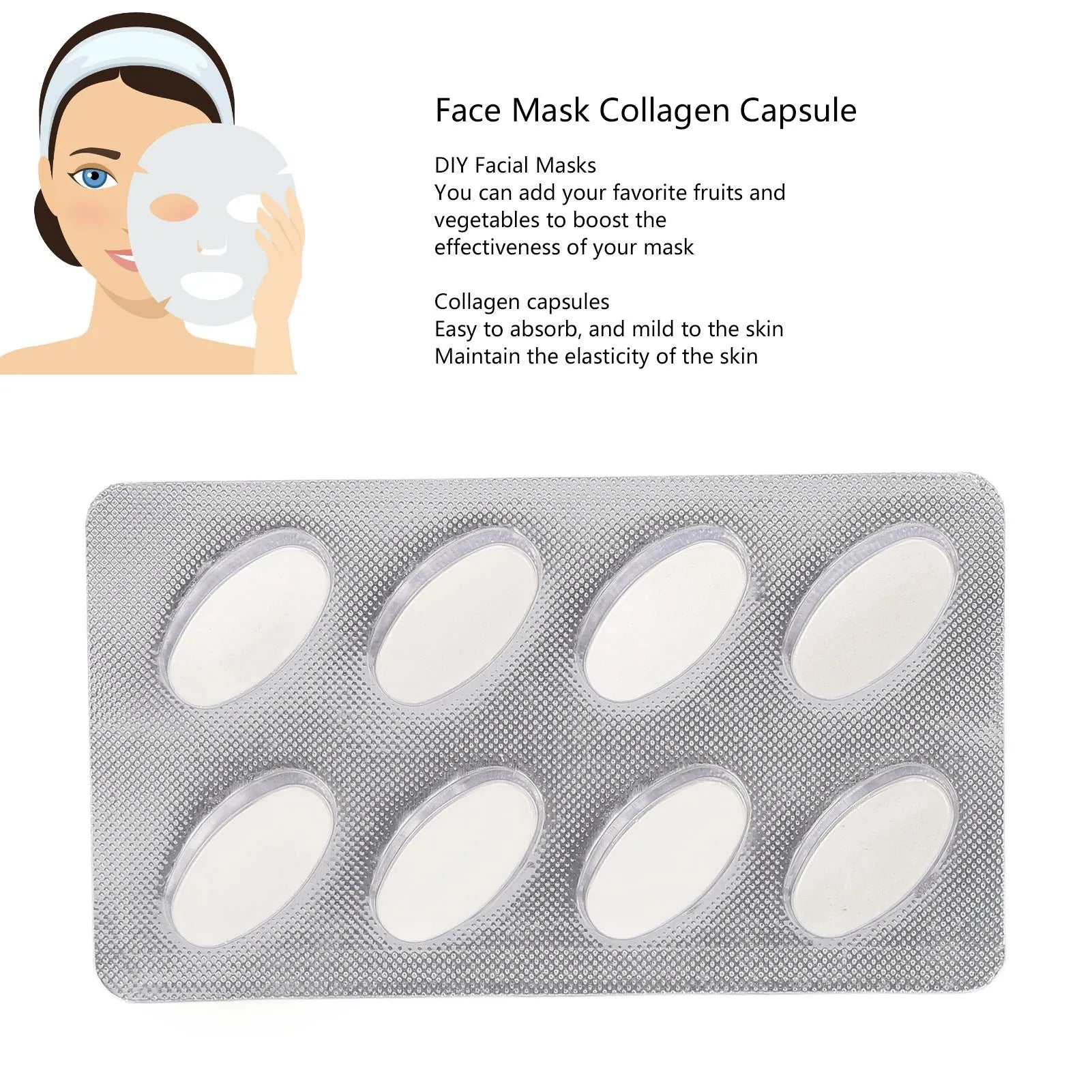 32pcs Collagen Mask Tablets for Facial Mask Maker Machine