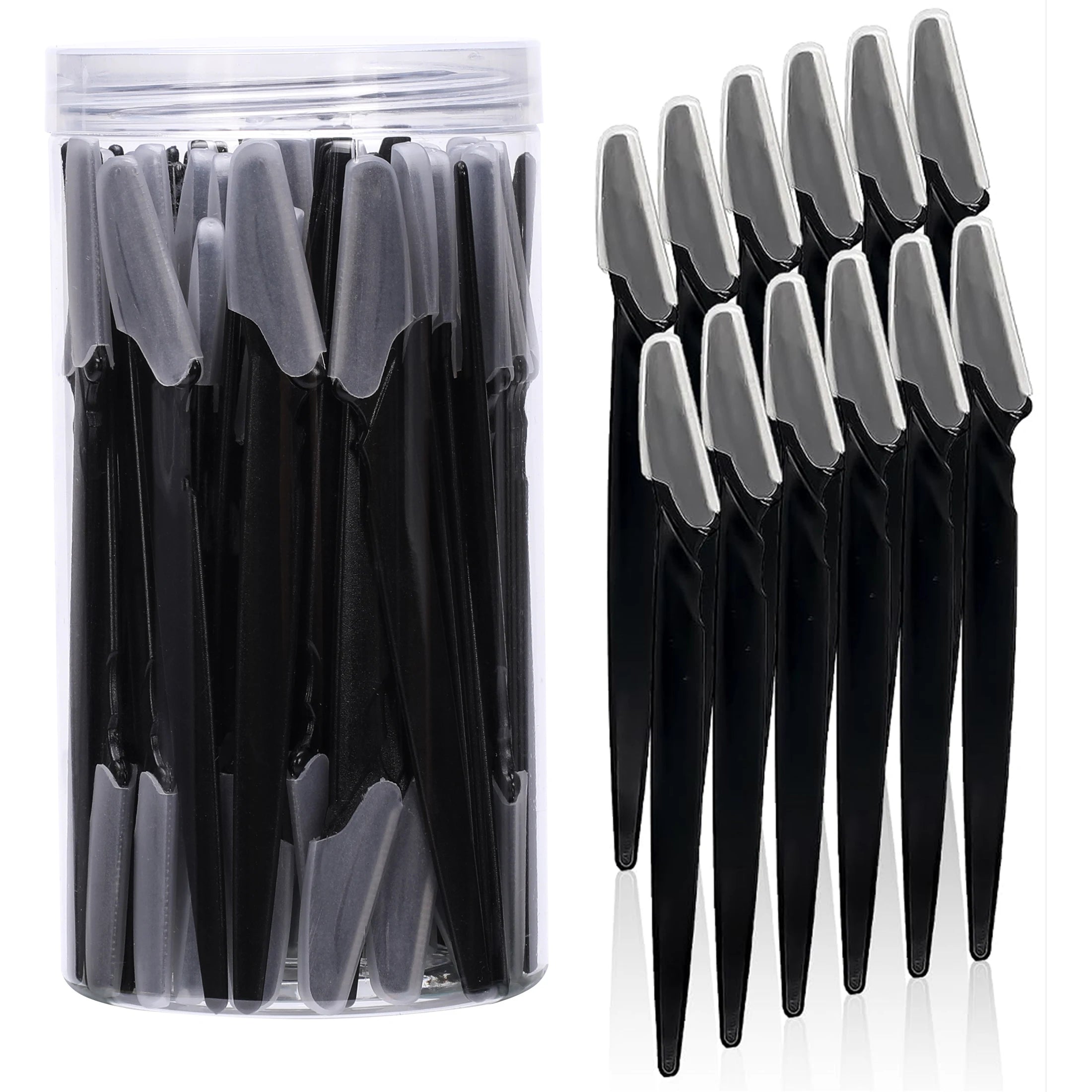 5/10/30/40 pcs Silk Edge Precision Face & Brow Razor Set