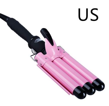 Triple Barrel Hair Curler Iron – Ceramic Wave Wand for Deep Beach Waves & Long-Lasting Volume