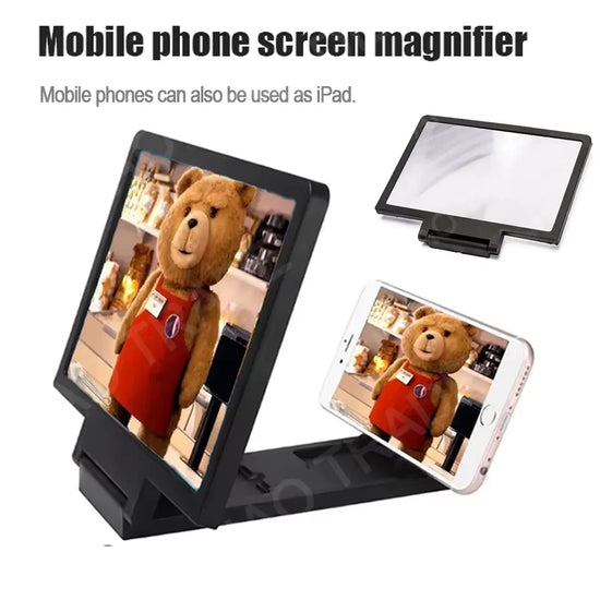 3D Screen Phone Magnifier – HD Mobile Phone Screen Enlarger for Movies, Videos & Hands-Free Viewing