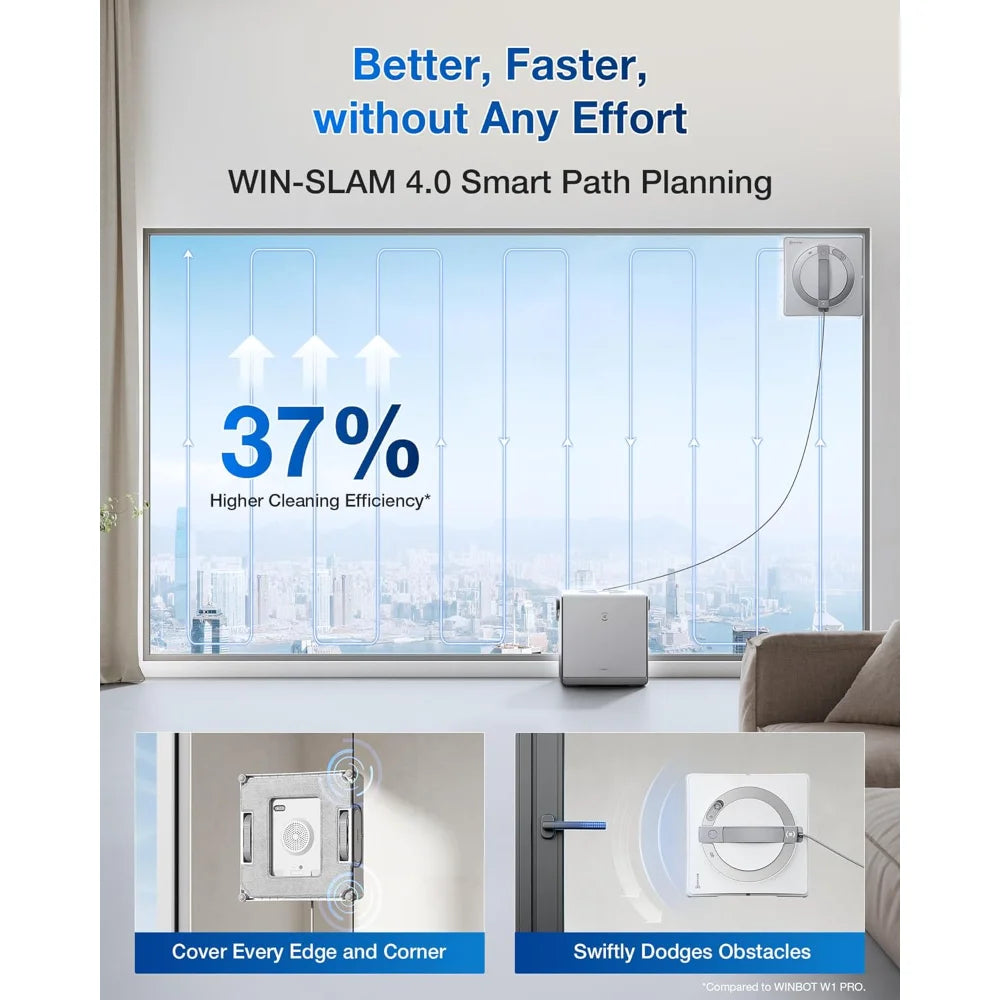 Portable Window Cleaning Robot with Multi-Functional Station