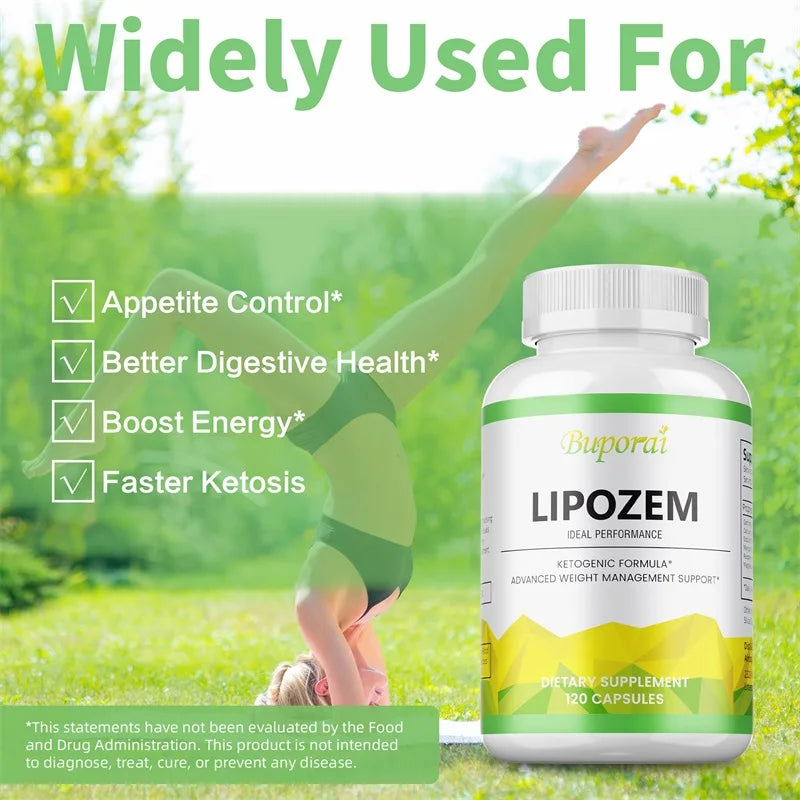Lipozem Capsules - Appetite Suppression, Weight Management, Digestive Health, Metabolism