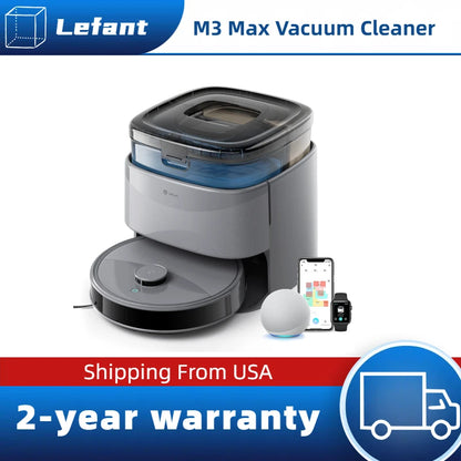 Robot Vacuum and Mop – Smart Automatic Floor Cleaner with Strong Suction &amp; Wet Dry Mopping System