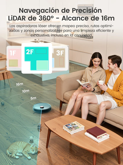 Robot Vacuum and Mop – Smart Automatic Floor Cleaner with Strong Suction &amp; Wet Dry Mopping System