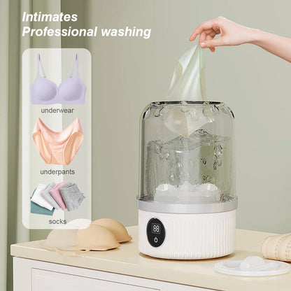 Mini Underwear Washer Rechargeable – Portable USB Washing Machine for Underwear, Socks &amp; Small Clothes