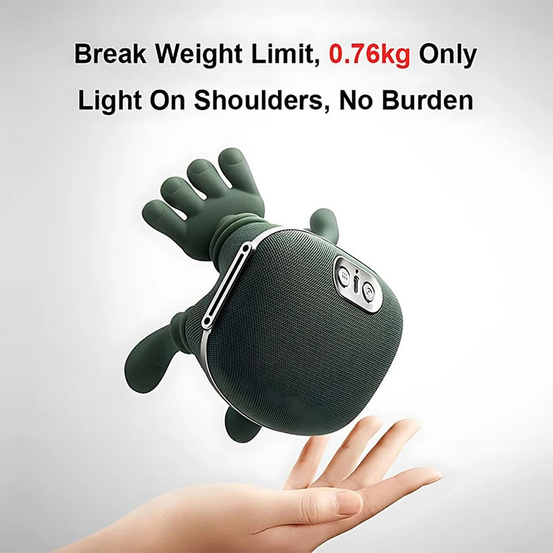 Electric Neck Massager Pillow – Deep Tissue Shiatsu Massage Pillow with Heat Therapy for Neck, Shoulder &amp; Back Pain Relief