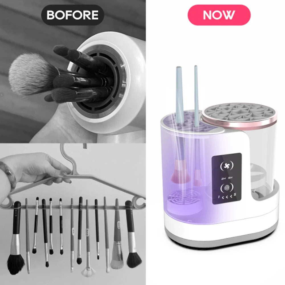Electric makeup brush cleaner.