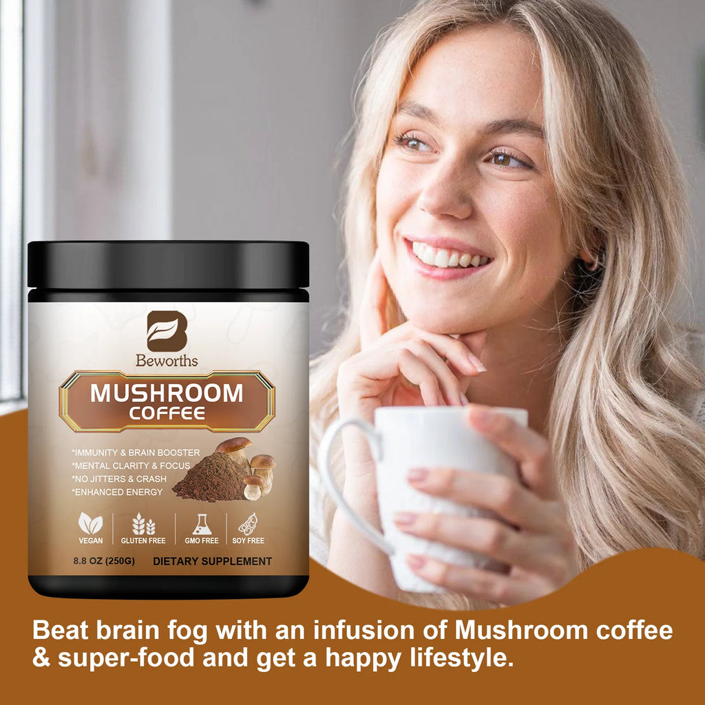 Mushroom Coffee for energy and immune support