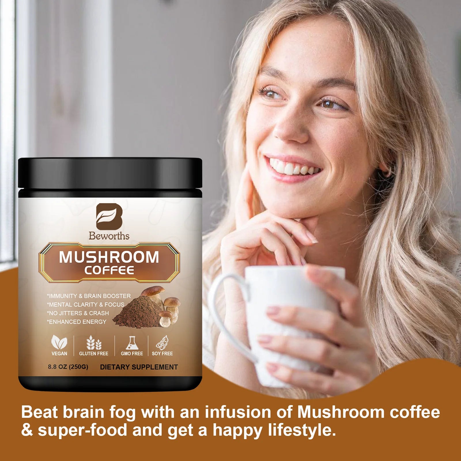 Mushroom Coffee for energy and immune support