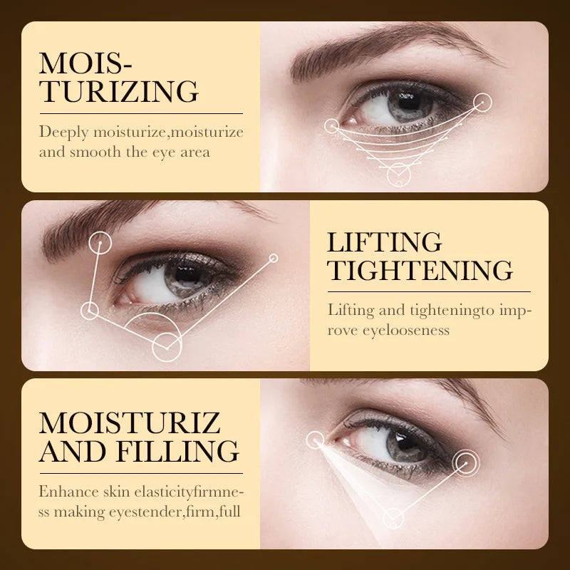 GoldGlow 24K Eye Renewal Cream – Hyaluronic Acid Hydrating &amp; Firming Eye Care