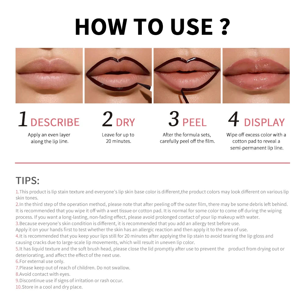 Lip Liner Peel Matte Lip Tattoo