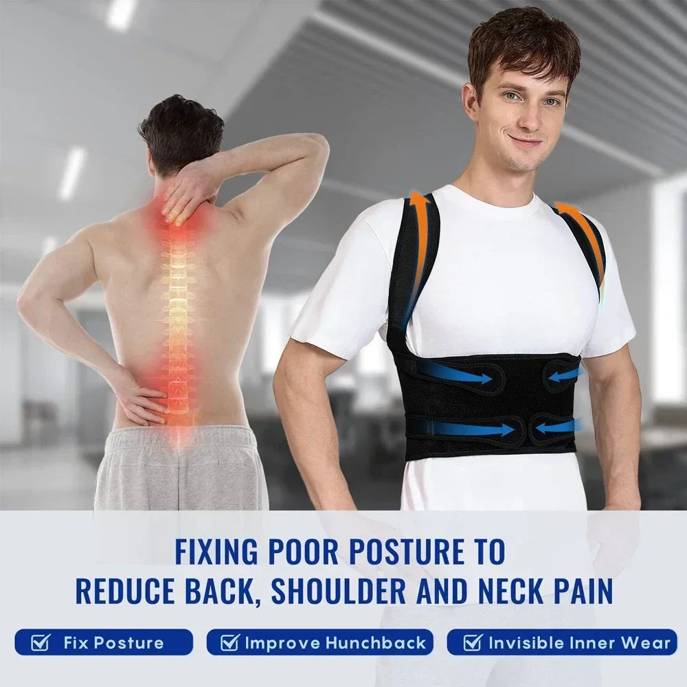 Align Pro™ Posture Corrector – Adjustable Back Support Brace for Better Posture &amp; Pain Relief