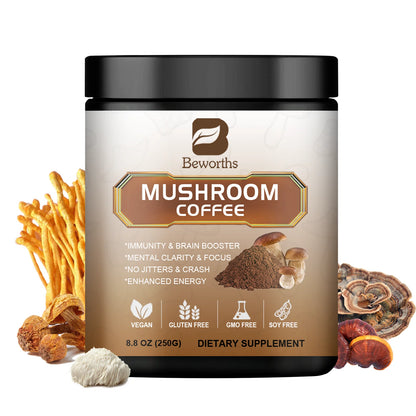 Mushroom Coffee for Energy &amp; Immune Support – Natural Focus, Wellness &amp; Daily Vitality Blend