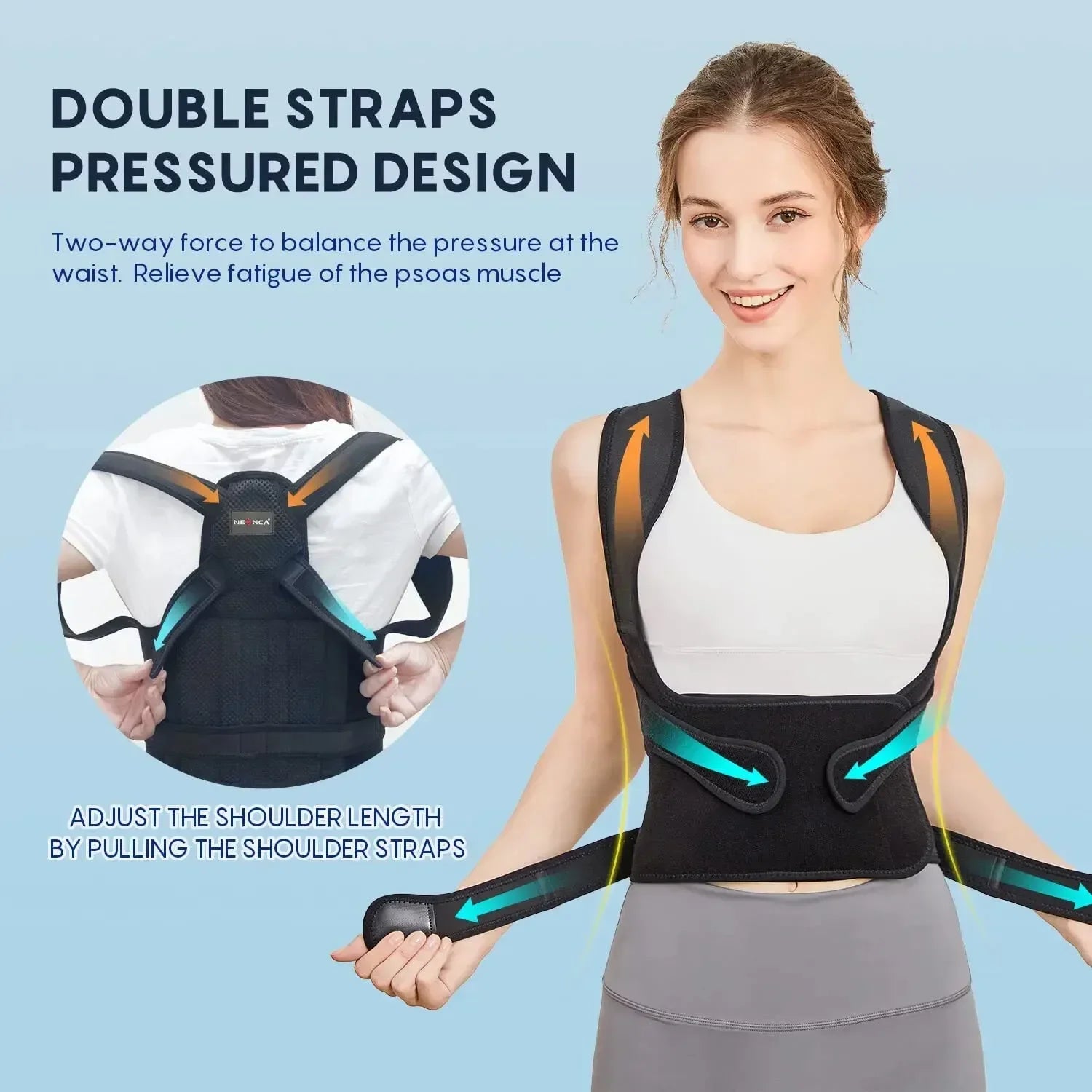 Align Pro™ Posture Corrector – Adjustable Back Support Brace for Better Posture &amp; Pain Relief