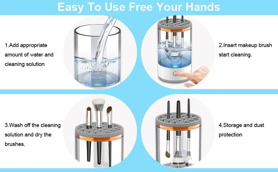 USB Plug Electric Makeup Brush Cleaner