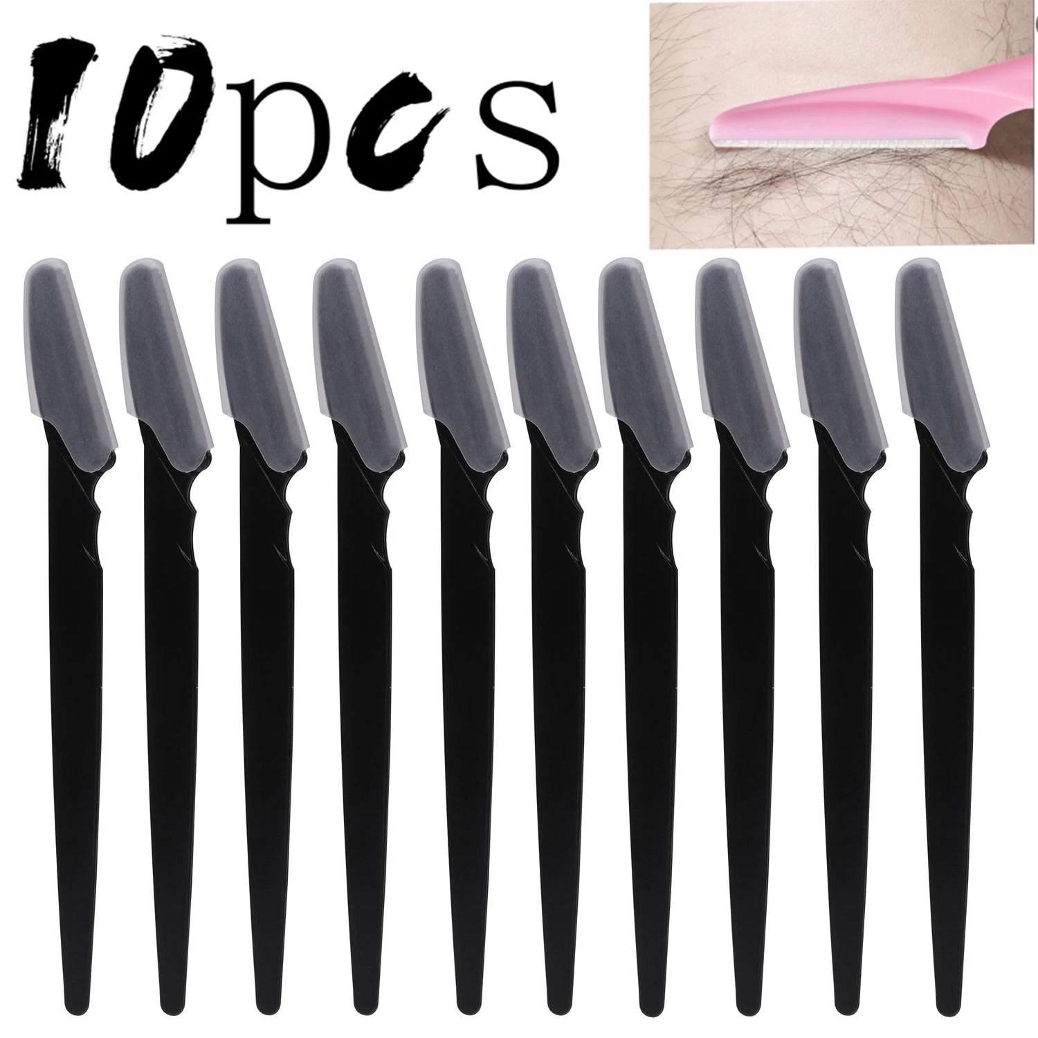 5/10/30/40 pcs Silk Edge Precision Face &amp; Brow Razor Set