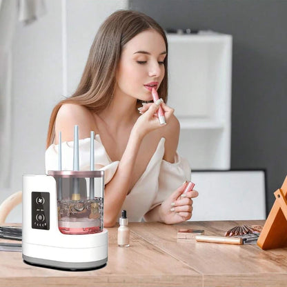 Electric makeup brush cleaner.