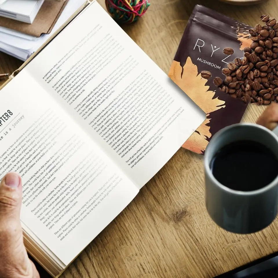 Organic Mushroom Coffee - Supports Immune, Focus, Concentration, Stress, Digestion & Energy - 180 G