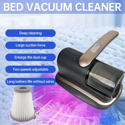 Wireless Handheld Mattress Vacuum Cleaner with UV-C Light HEPA Filter