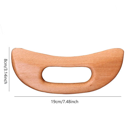 Wooden Body Massage Guasha – Natural Muscle Scraping Tool for Deep Tissue Massage, Relaxation &amp; Body Sculpting