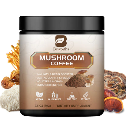 Mushroom Coffee for Energy &amp; Immune Support – Natural Focus, Wellness &amp; Daily Vitality Blend