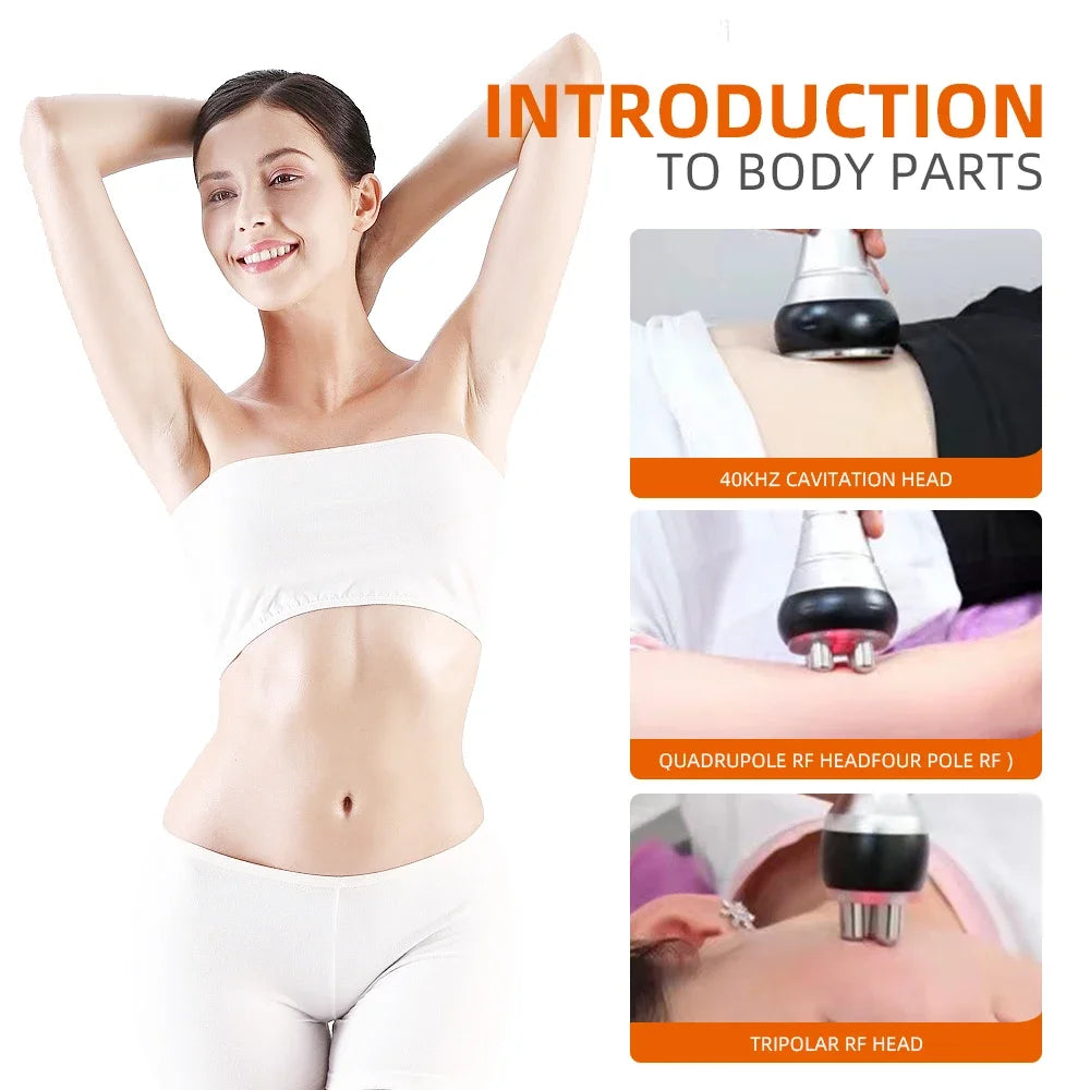 Lipo Sculpt Pro™ 6-in-1 Ultrasonic Cavitation &amp; Body Contouring System – RF Skin Tightening &amp; Fat Reduction Machine