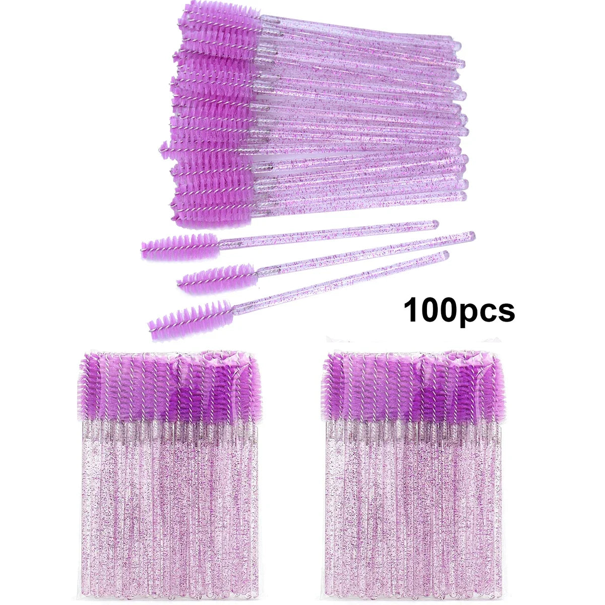 Eyelash Extension Makeup Disposable Eyelash Brushes (100pcs)