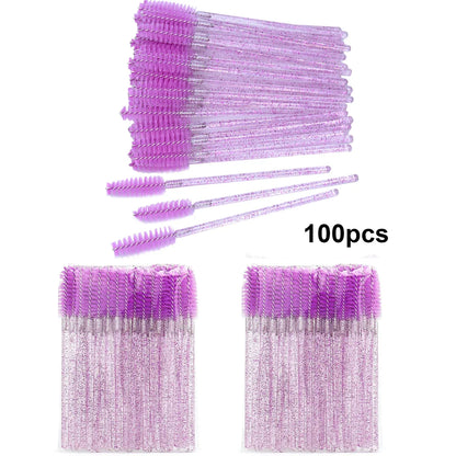 Eyelash Extension Makeup Disposable Eyelash Brushes (100pcs)