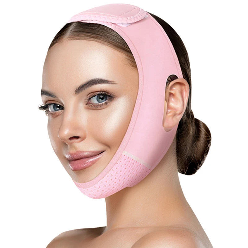 Reusable Chin Lift &amp; Face Shaping Strap – V-Line Face Slimming &amp; Jawline Support Band
