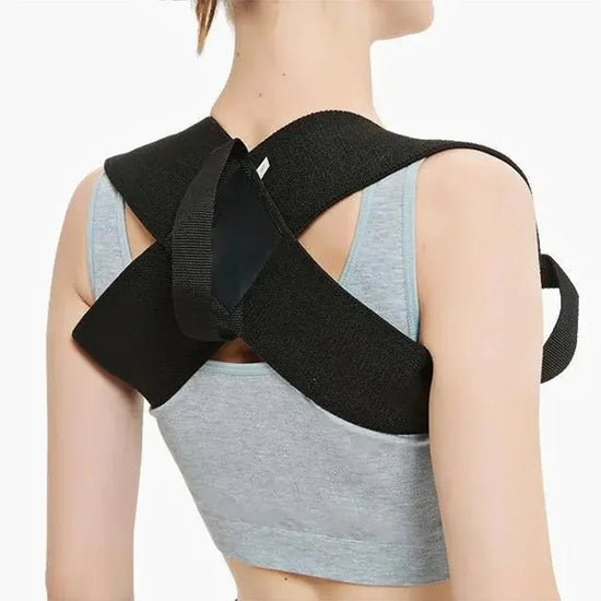 Adjustable Back & Shoulder Posture Corrector – Breathable Upper Back Support Brace for Pain Relief
