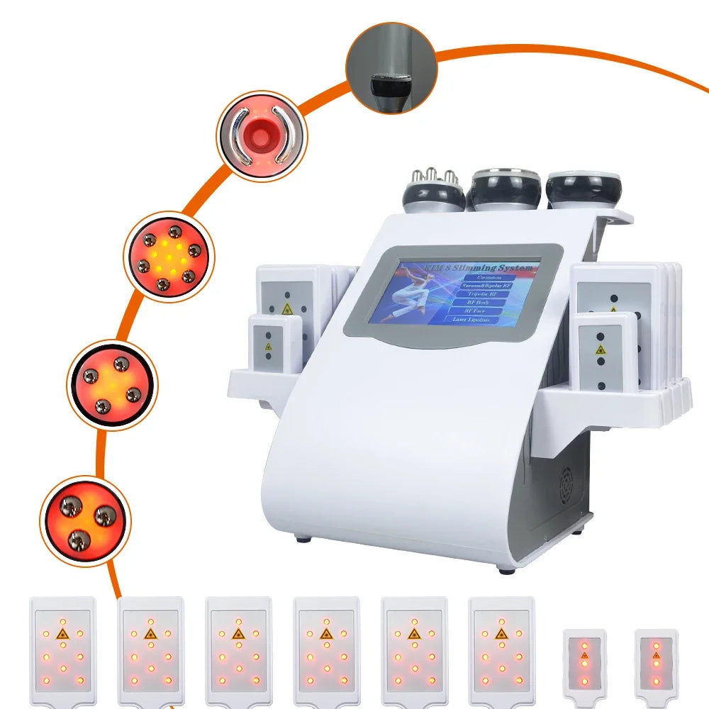 Lipo Sculpt Pro™ 6-in-1 Ultrasonic Cavitation &amp; Body Contouring System – RF Skin Tightening &amp; Fat Reduction Machine