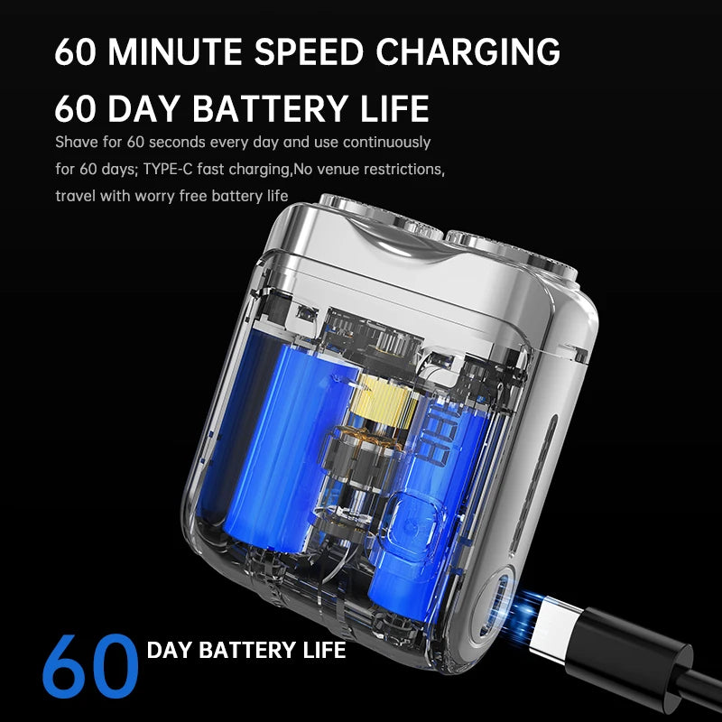 Mini Electric Smart Rechargeable Shaver