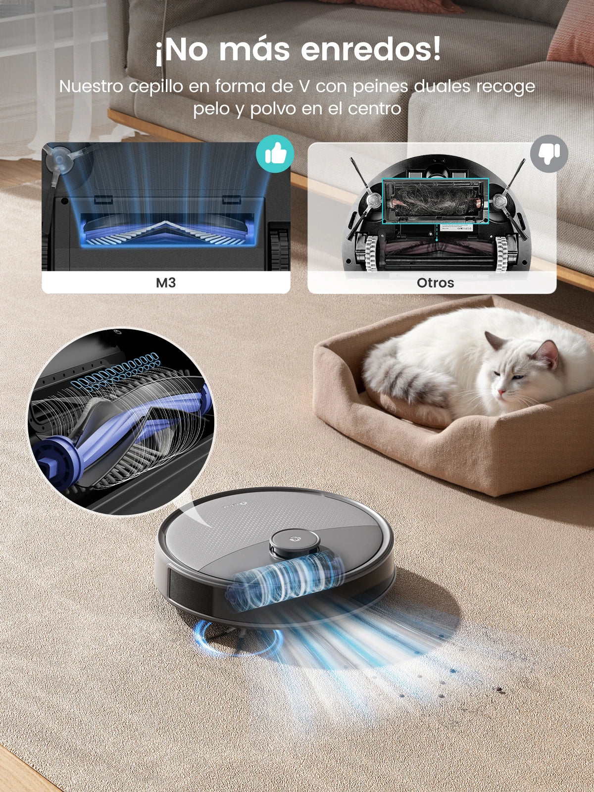 Robot Vacuum and Mop – Smart Automatic Floor Cleaner with Strong Suction &amp; Wet Dry Mopping System