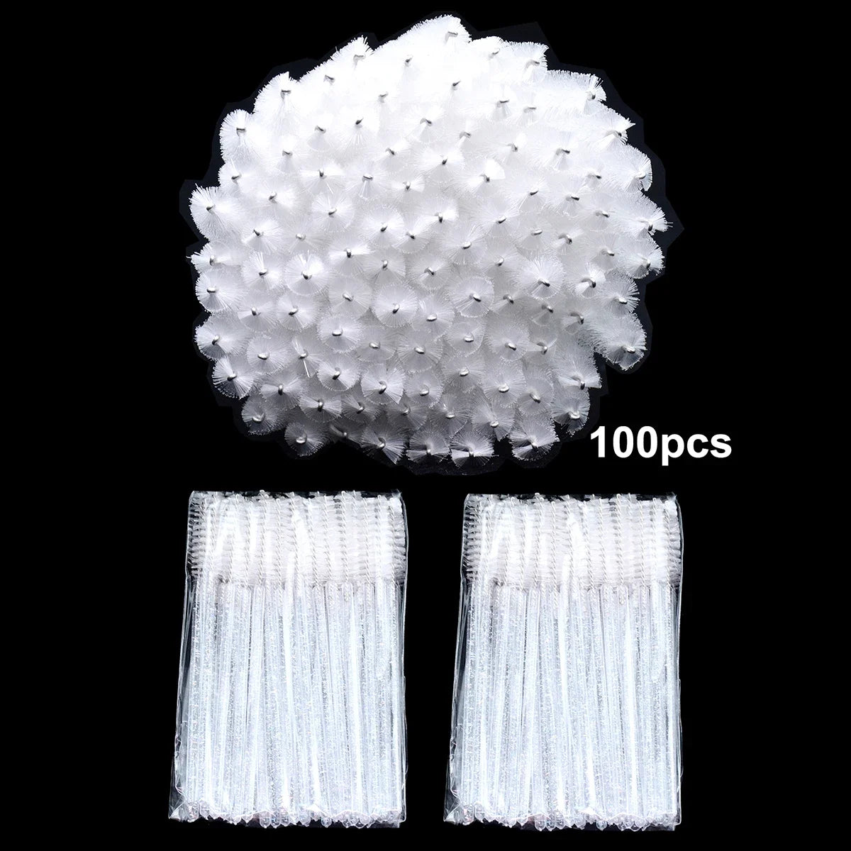 Eyelash Extension Makeup Disposable Eyelash Brushes (100pcs)