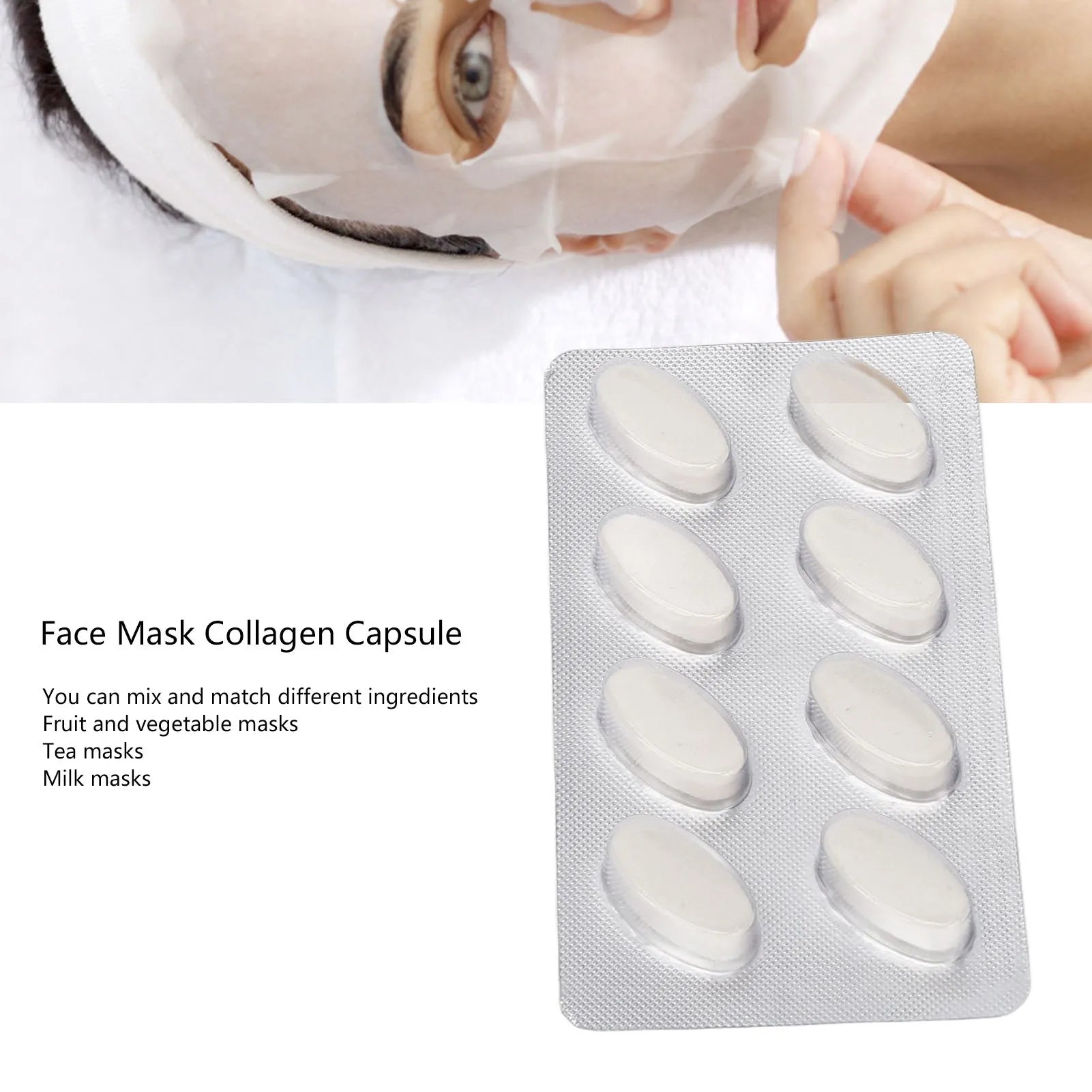 32pcs Collagen Mask Tablets for Facial Mask Maker Machine