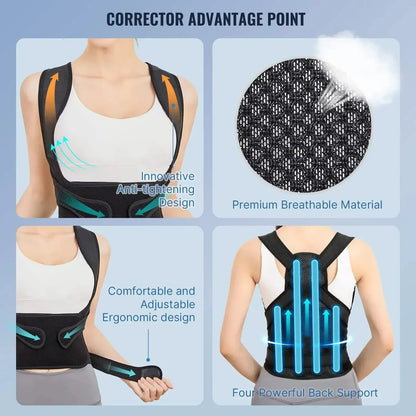 Align Pro™ Posture Corrector – Adjustable Back Support Brace for Better Posture &amp; Pain Relief