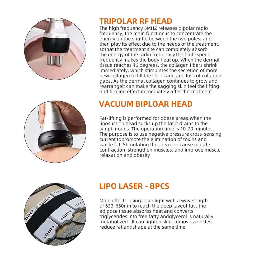 Lipo Sculpt Pro™ 6-in-1 Ultrasonic Cavitation &amp; Body Contouring System – RF Skin Tightening &amp; Fat Reduction Machine
