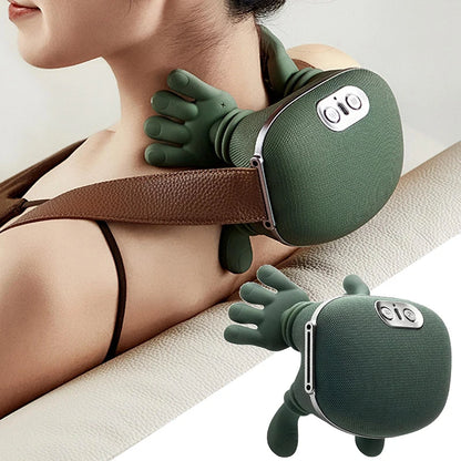Electric Neck Massager Pillow – Deep Tissue Shiatsu Massage Pillow with Heat Therapy for Neck, Shoulder &amp; Back Pain Relief