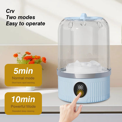 Mini Underwear Washer Rechargeable – Portable USB Washing Machine for Underwear, Socks &amp; Small Clothes