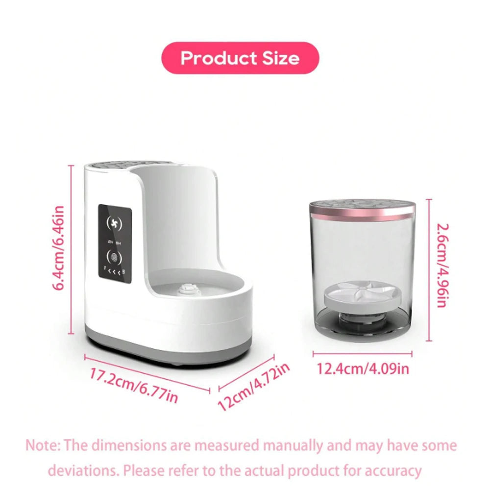 Electric makeup brush cleaner.